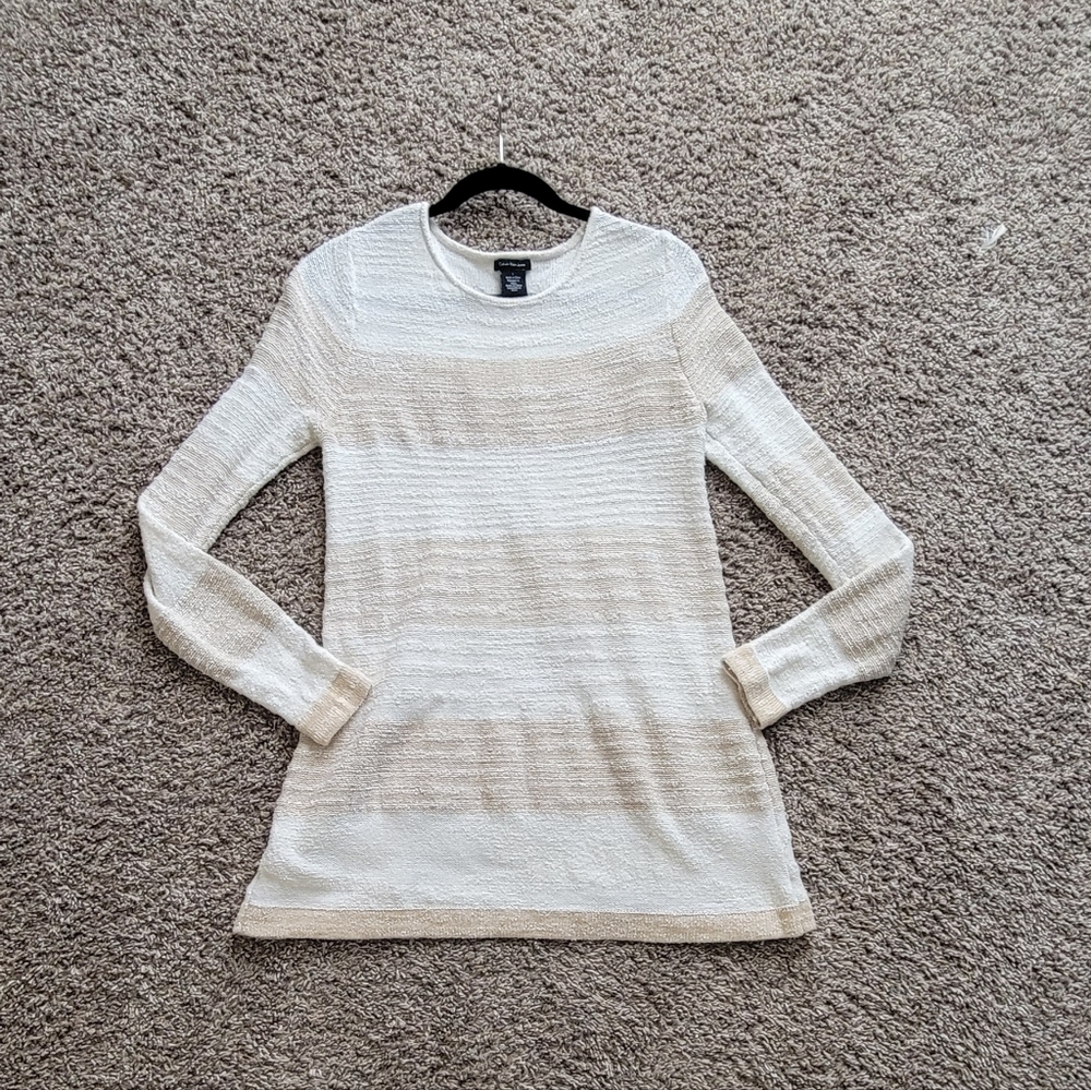 Calvin Klein tunic sweater breathe through back
